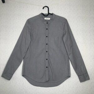 Taylor Stitch Women's Piper Shirt Size XS Plaid Button Down Gray